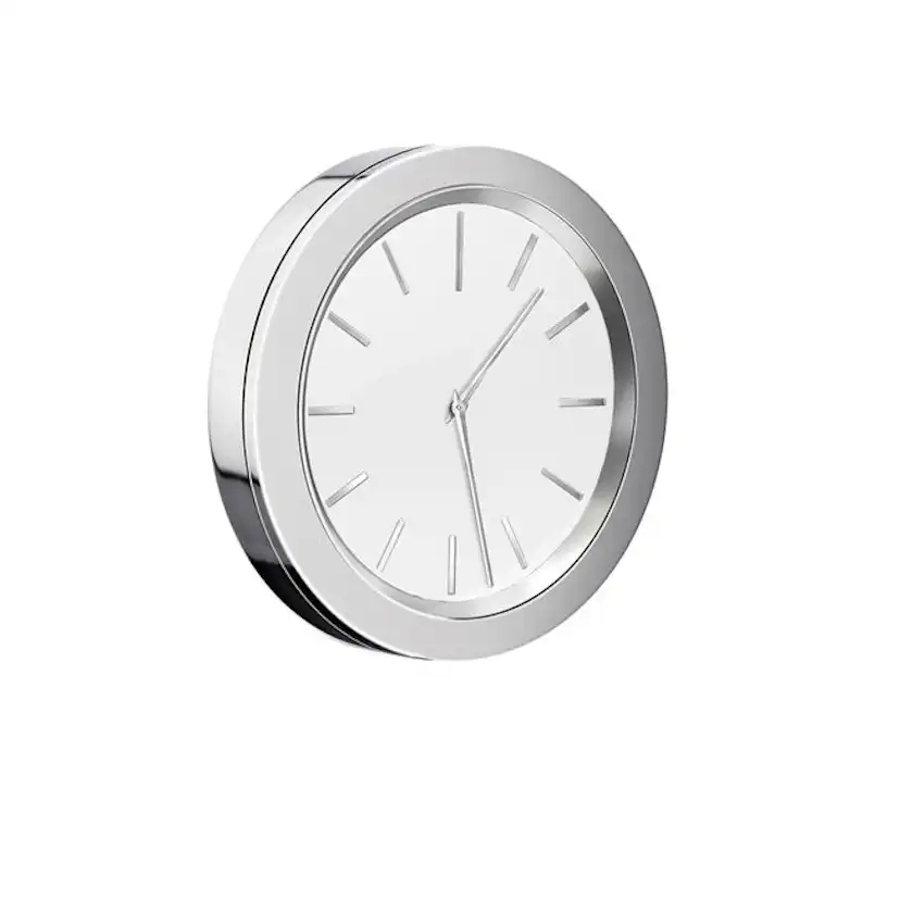 Klocka Smedbo Time YX380 Krom/Vit