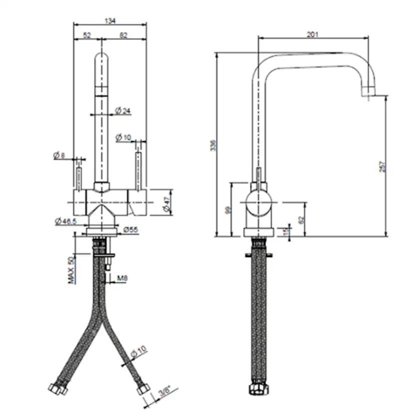 Köksblandare iCrolla Rom