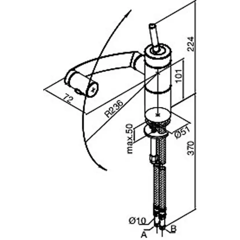 Köksblandare Damixa Arc