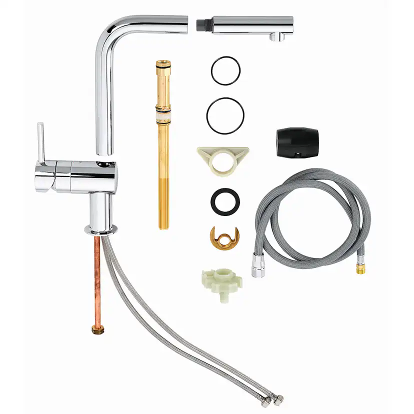 Köksblandare Grohe Minta 32168 Engreppsblandare Krom med Svängbar Pip & StarLight