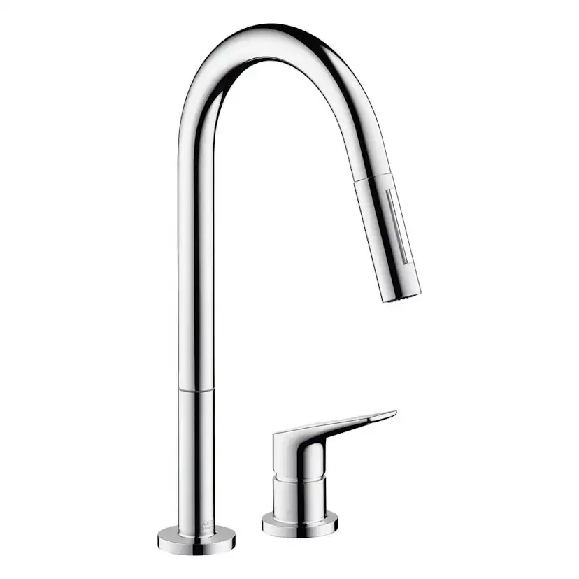 Köksblandare Axor Citterio M 2-håls med Utdragbar Pip