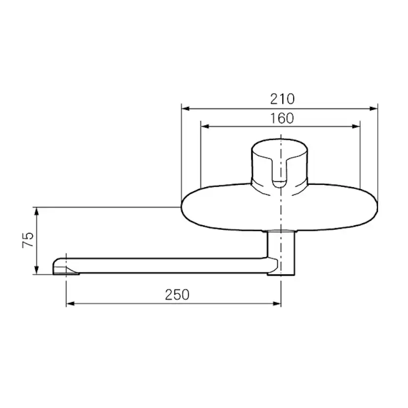Köksblandare Mora MMIX W5 Vägghängd med Underliggande Pip
