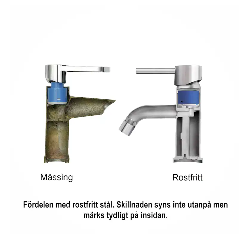Köksblandare Strand Stainless Solid SO-1403 med Utdragbar Pip