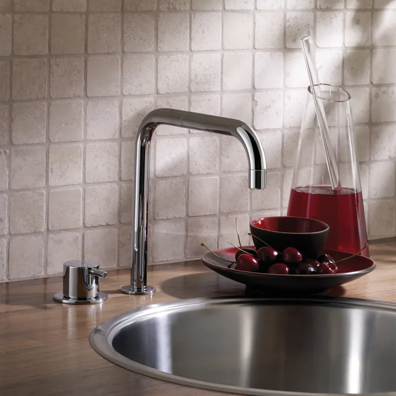 Köksblandare Vola 590 Engreppsblandare Krom Svängbar Pip