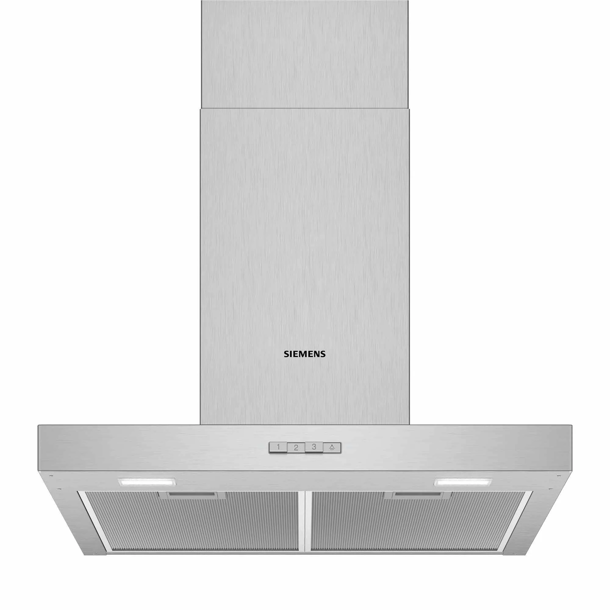 Vägghängd Köksfläkt Siemens LC64BBC50 iQ100 Standard Frånluft/Kolfilterfläkt Silver