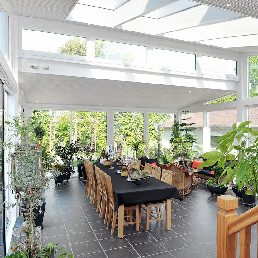 Kombiparti Dörrar Novoroom Extreme 3-glas 2 Skjutbara & 2 Fasta