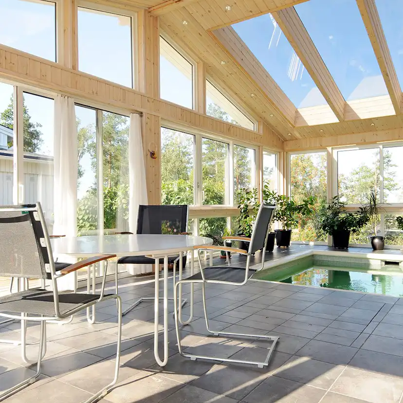 Kombiparti Dörrar Novoroom Extreme 3-glas 2 Skjutbara & 2 Fasta