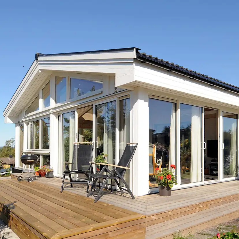 Kombiparti Dörrar Novoroom Extreme 3-glas 2 Skjutbara & 2 Fasta