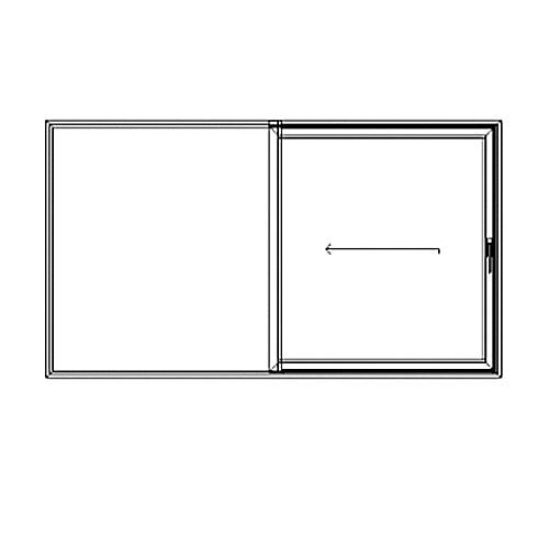 Kombiparti Novoroom Extreme 2-glas 1 Skjutbar & 1 Fast