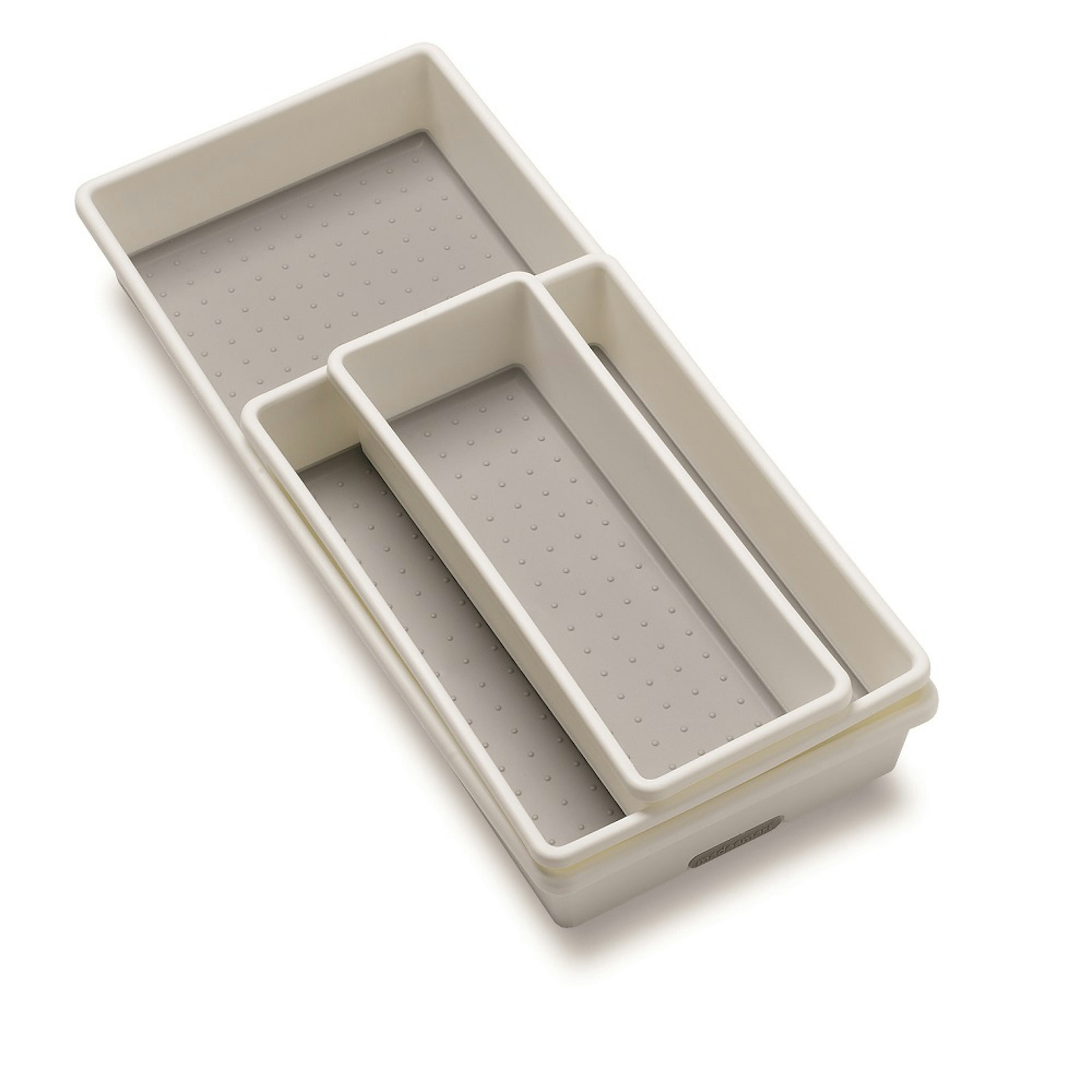 Korgset Madesmart 3 pack till Kökslåda Vit