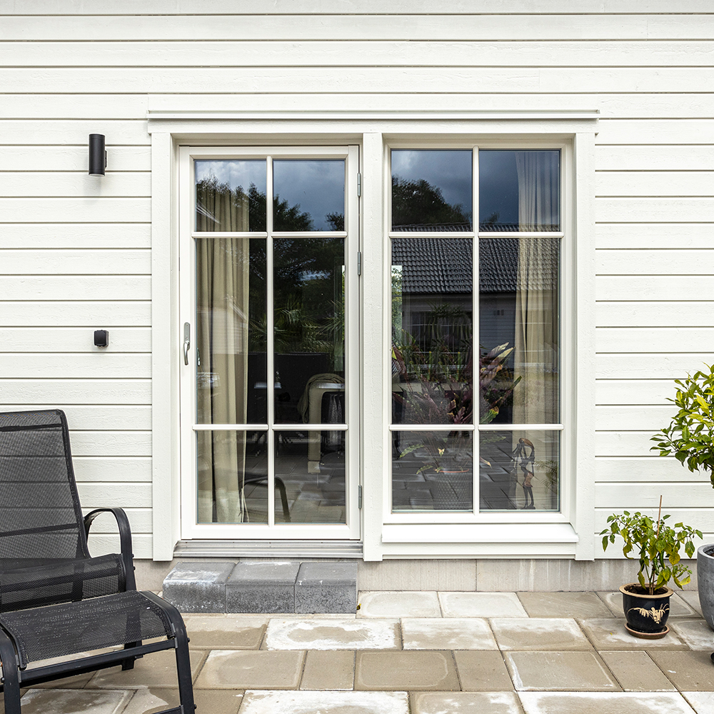 Parfönsterdörr Sunnerbo Fönster Helglasad 3-Glas Aluminium