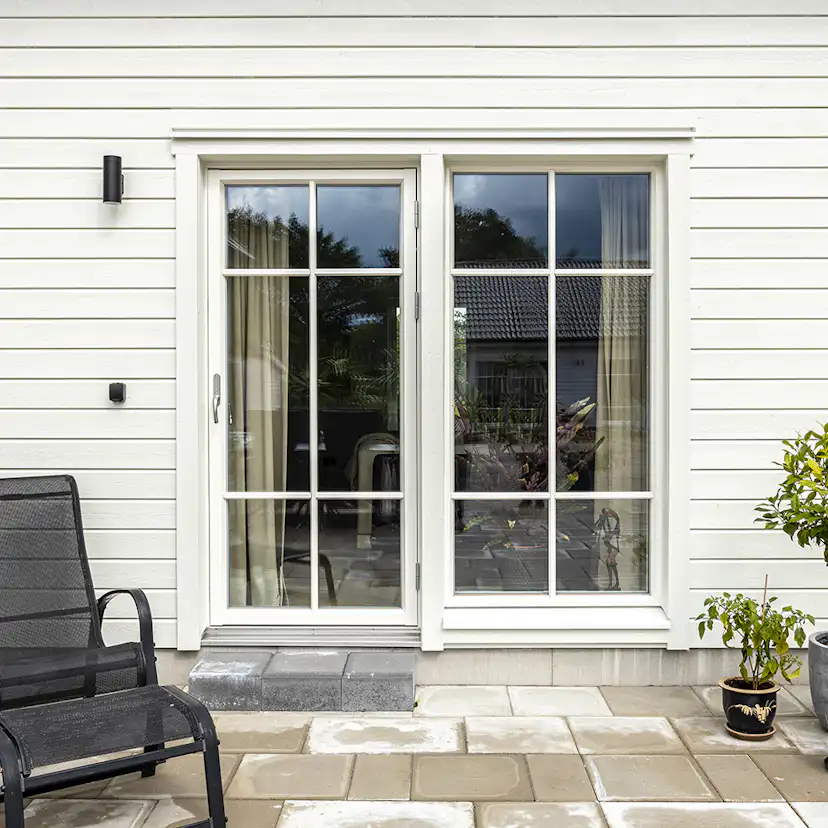 Parfönsterdörr Sunnerbo Fönster Helglasad 3-Glas Aluminium