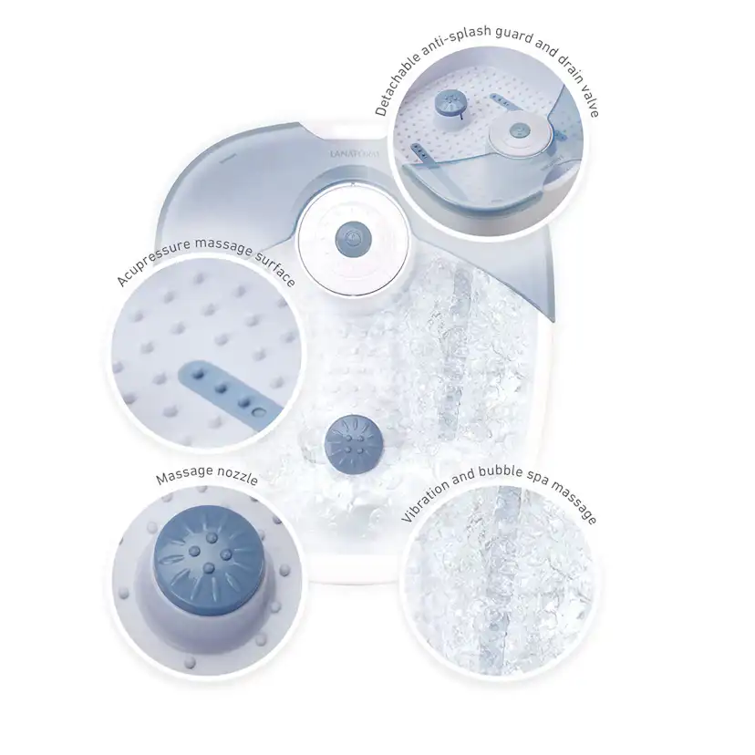 Fotbad Lanaform Med Massage och Akupressur