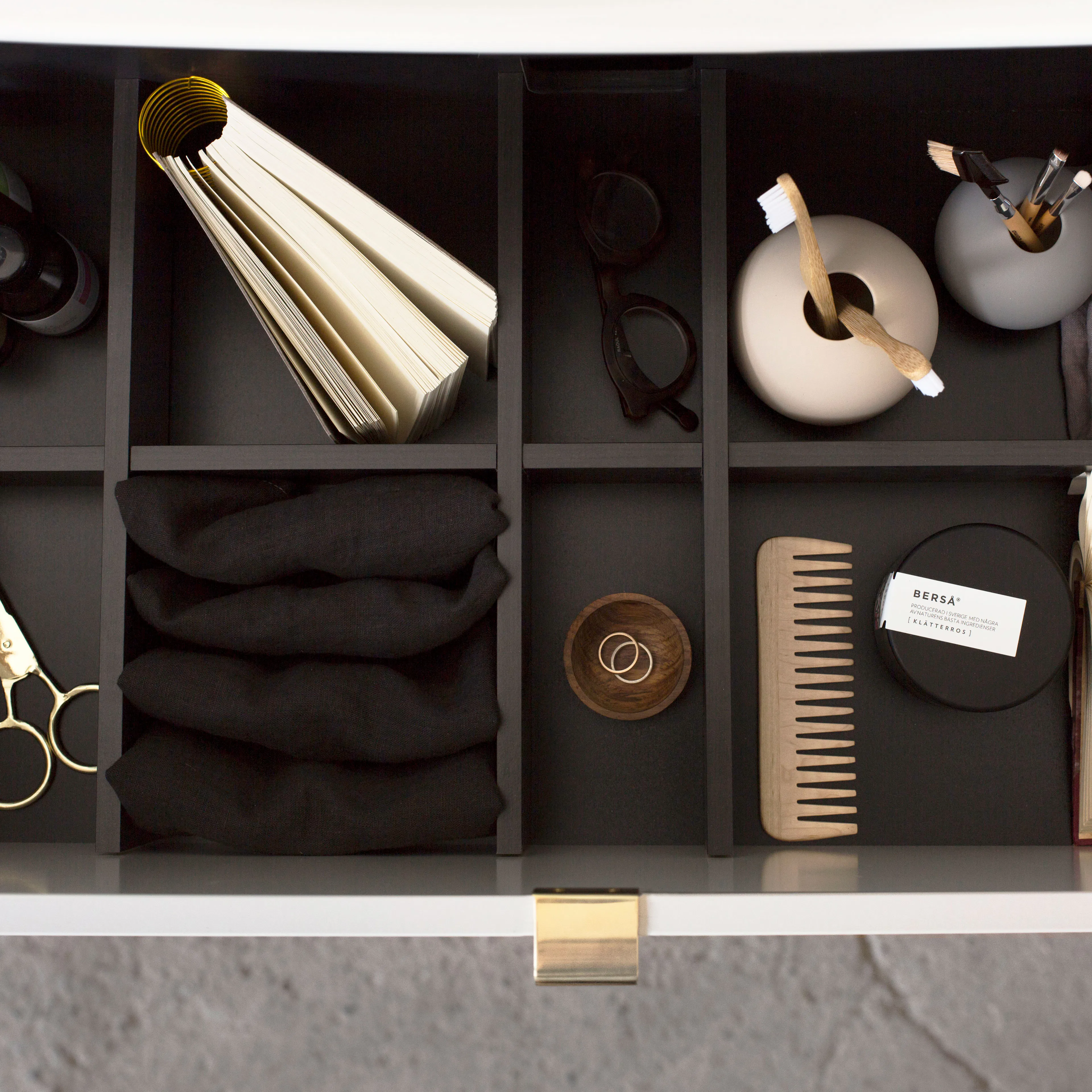 Lådindelare Björbo Badrum Medja Svart