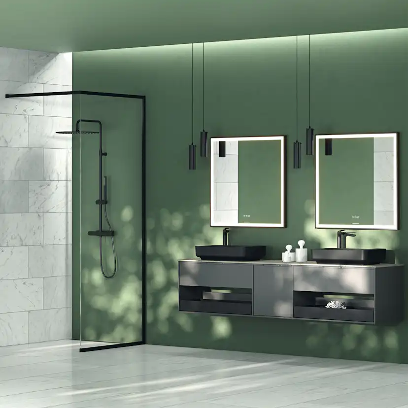 Duschvägg Svedbergs Langfoss Fast