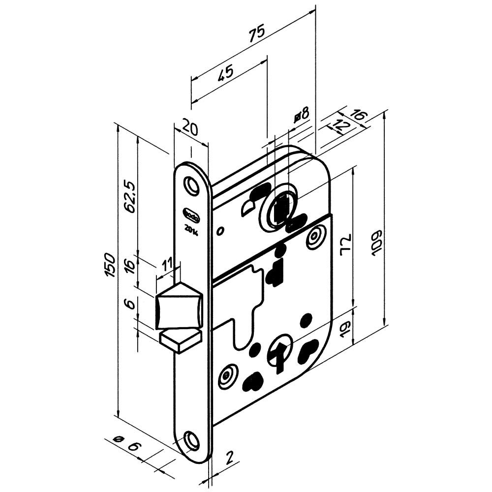 Låshus ASSA ABLOY 2014