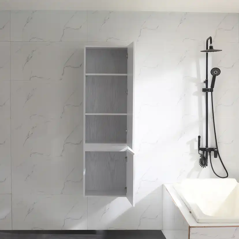 Sidoskåp Bathlife Lättsam Vit Ek