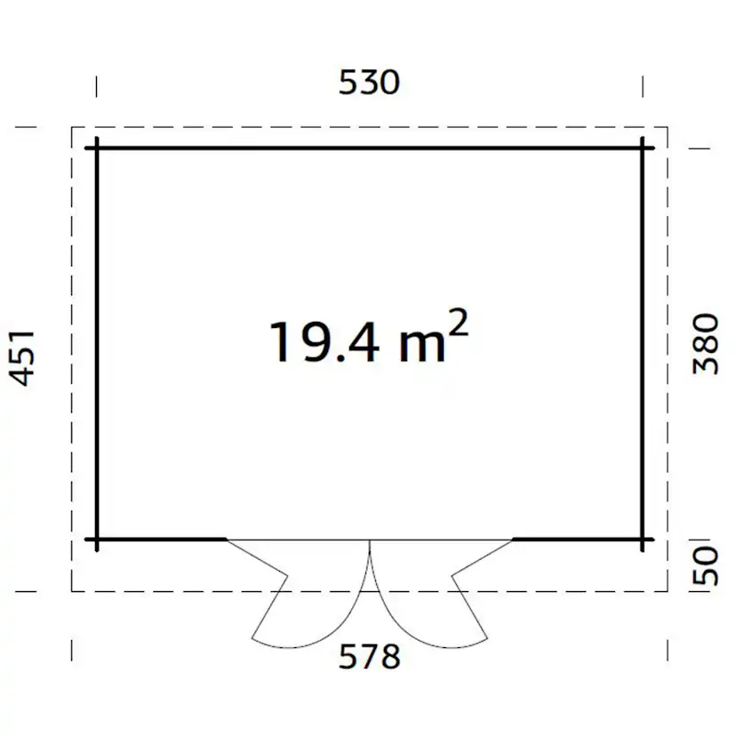 Stuga Palmako Lea 20,1 m2