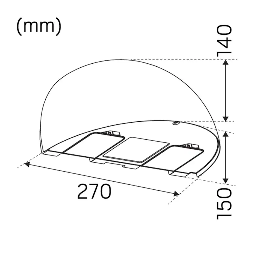 LED-Armatur Hide-a-lite Arc med Uttag
