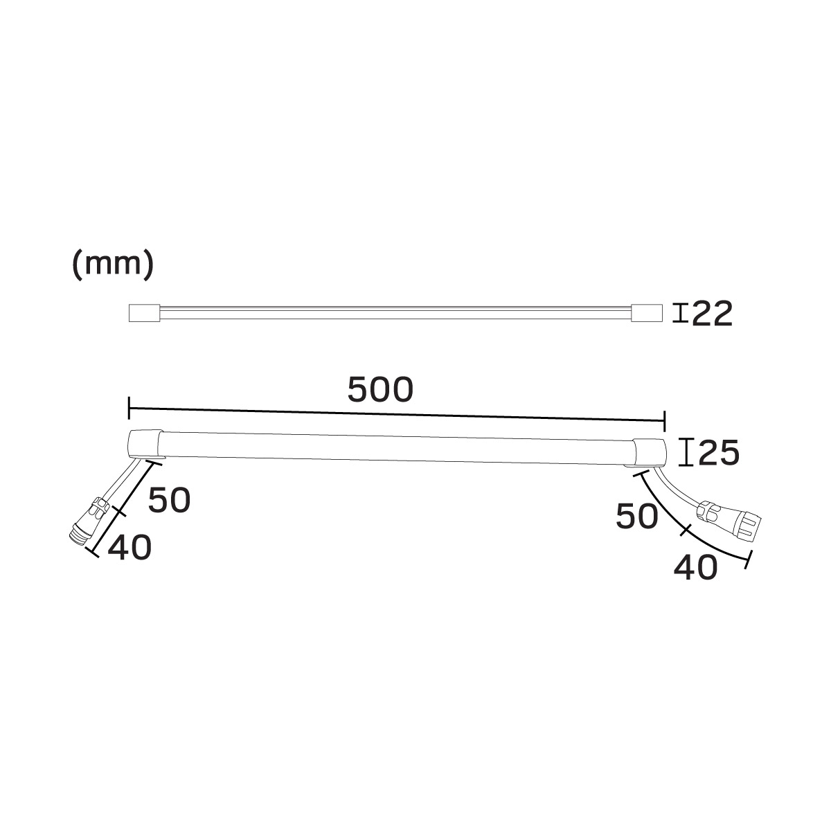 LED-armatur Hide-a-lite Heatline