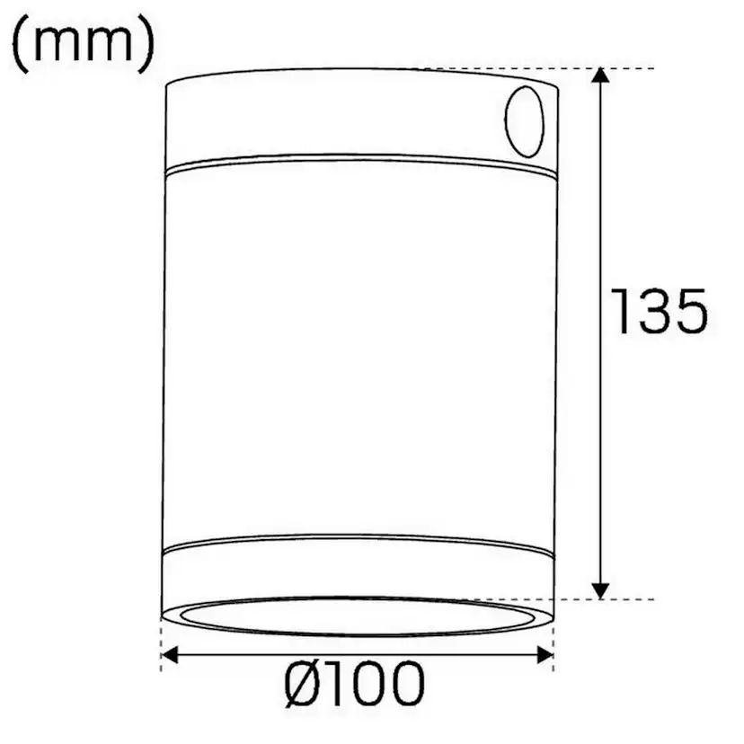 LED-armatur Hide-a-lite Milo Xl Down
