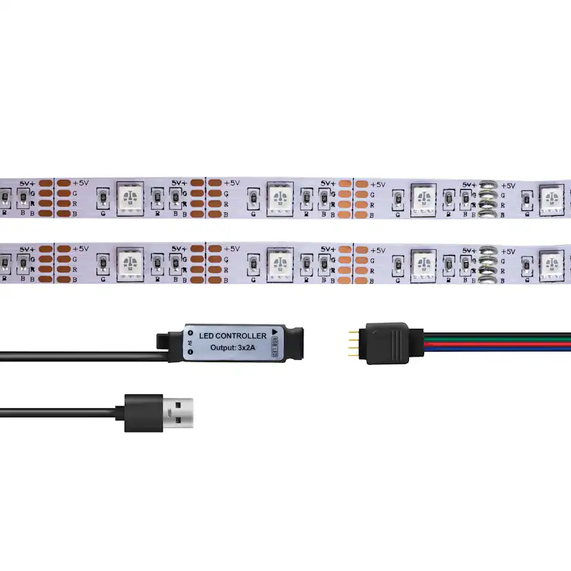 RGB LED-strip LogiLink Med Fjärr 3 m