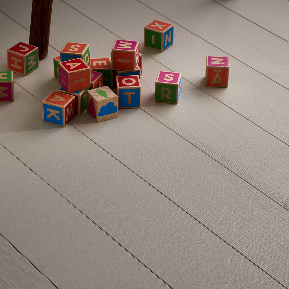 Massivt Trägolv Moelven Leva Tradition Plankgolv i Furu, Grå