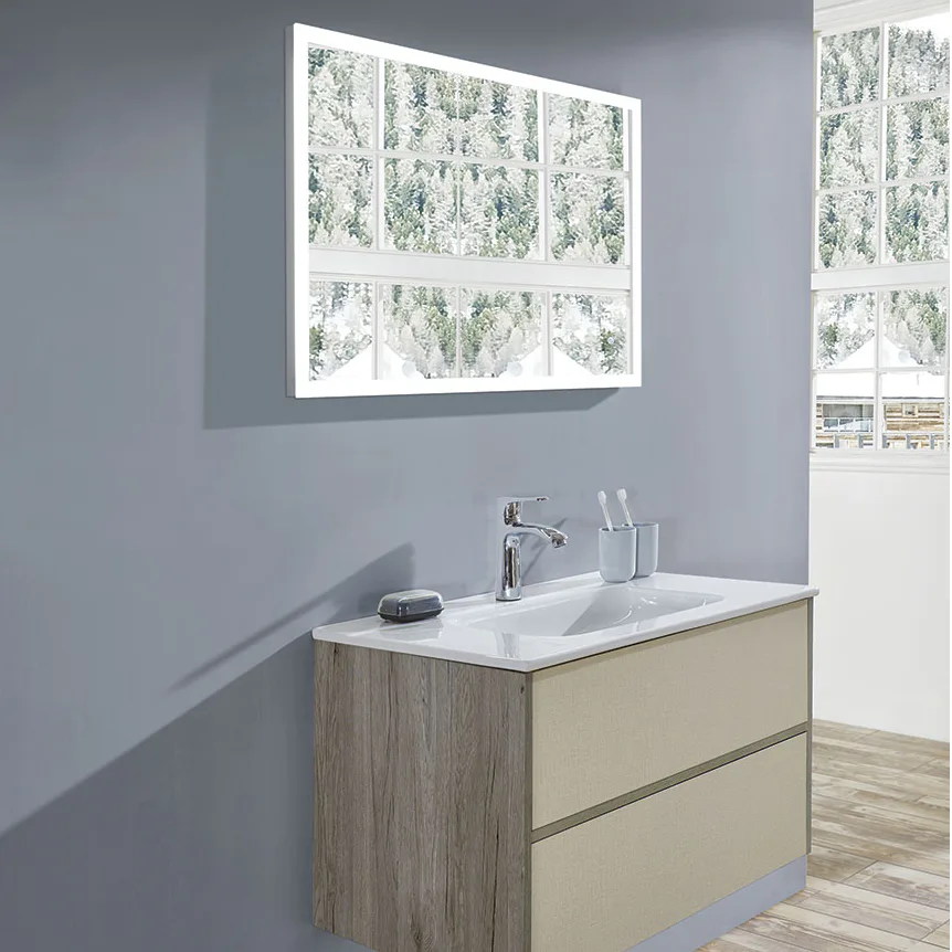 Spegel LH Modern med LED Belysning