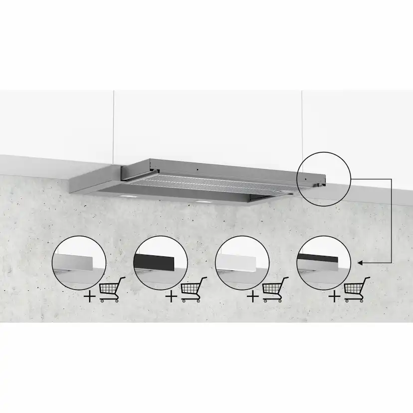 Underbyggnadsfläkt Siemens LI67RB531 iQ300 Rostfritt Stål