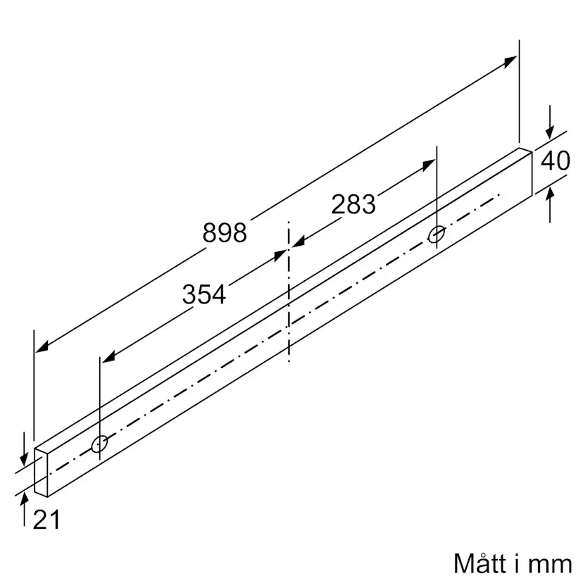 Köksfläkt Siemens LI97RB531 iQ300 Underbyggd Frånluft/Kolfilterfläkt i Rostfritt Stål
