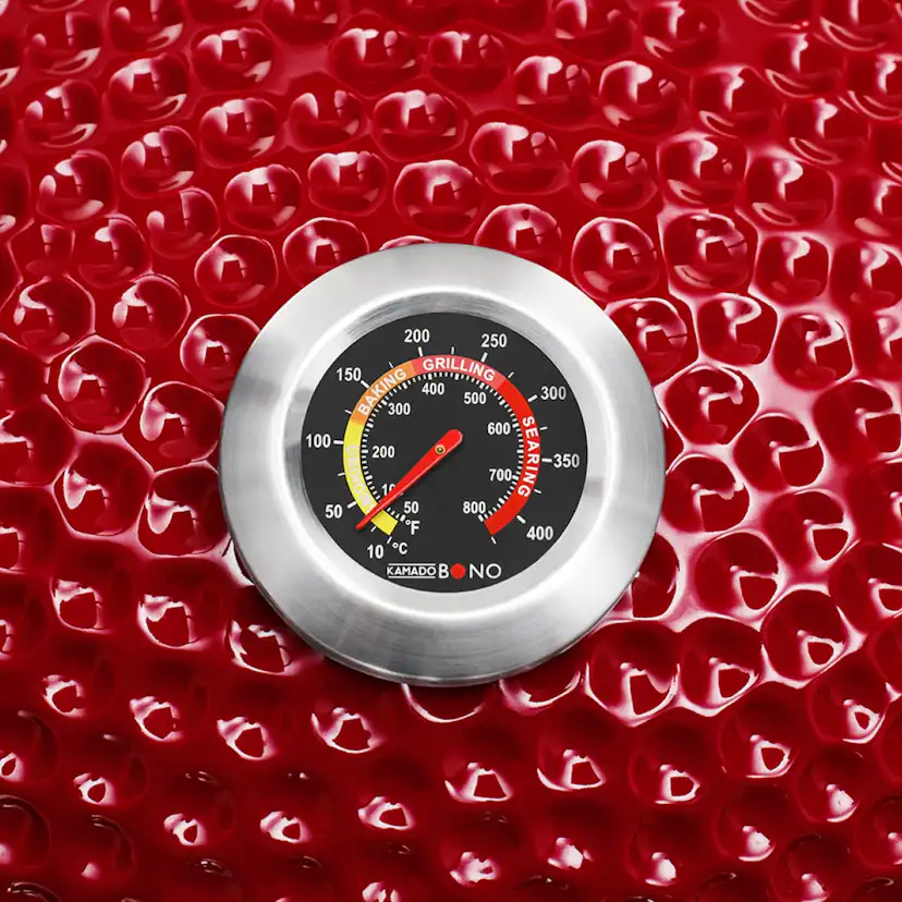 Kolgrill Kamado Bono Limited Röd Med Överdrag