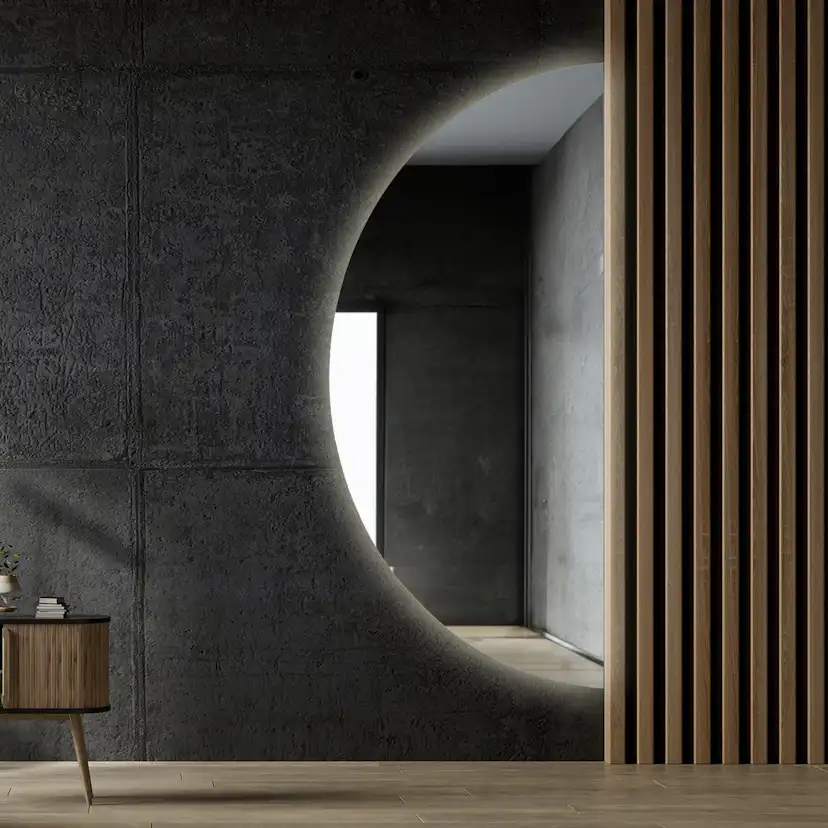 Spegel Vidi Linda med LED-belysning