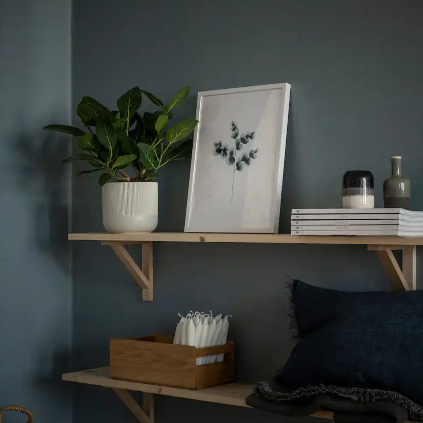 Tapet Duro Linne Blå 415-14