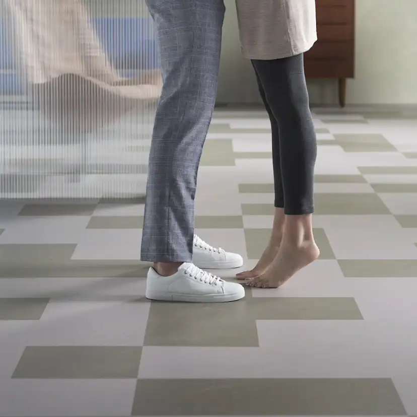 Linoleumgolv Forbo Marmoleum Click Liquid Clay 30x30 cm