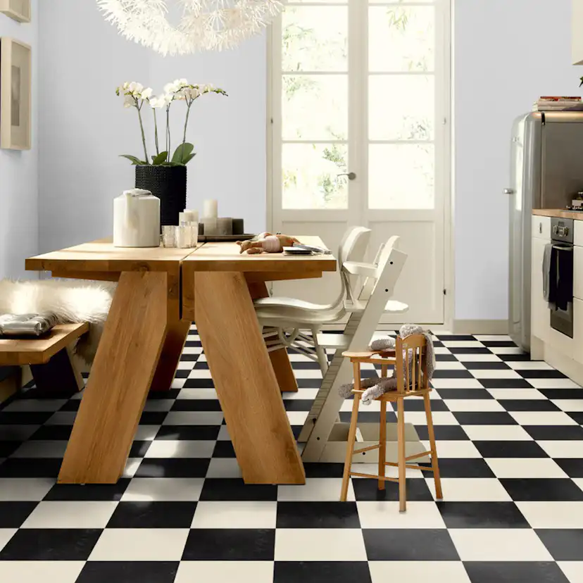 Linoleumgolv Forbo Marmoleum Click Moon 30x30cm med Klicksystem