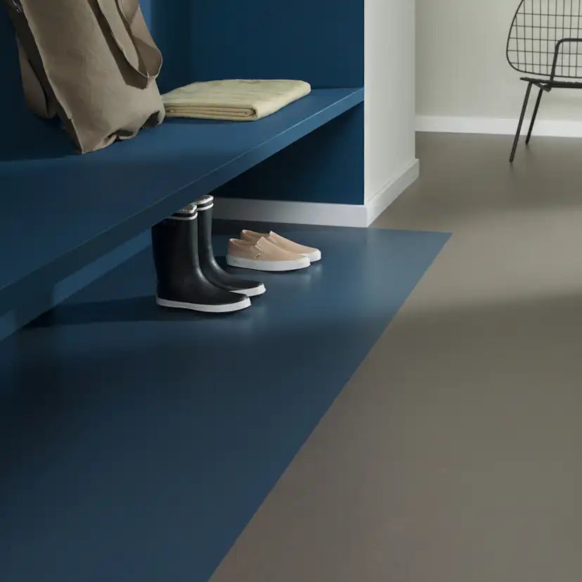 Linoleumgolv Forbo Marmoleum Click 30x30 cm Petrol med Klicksystem