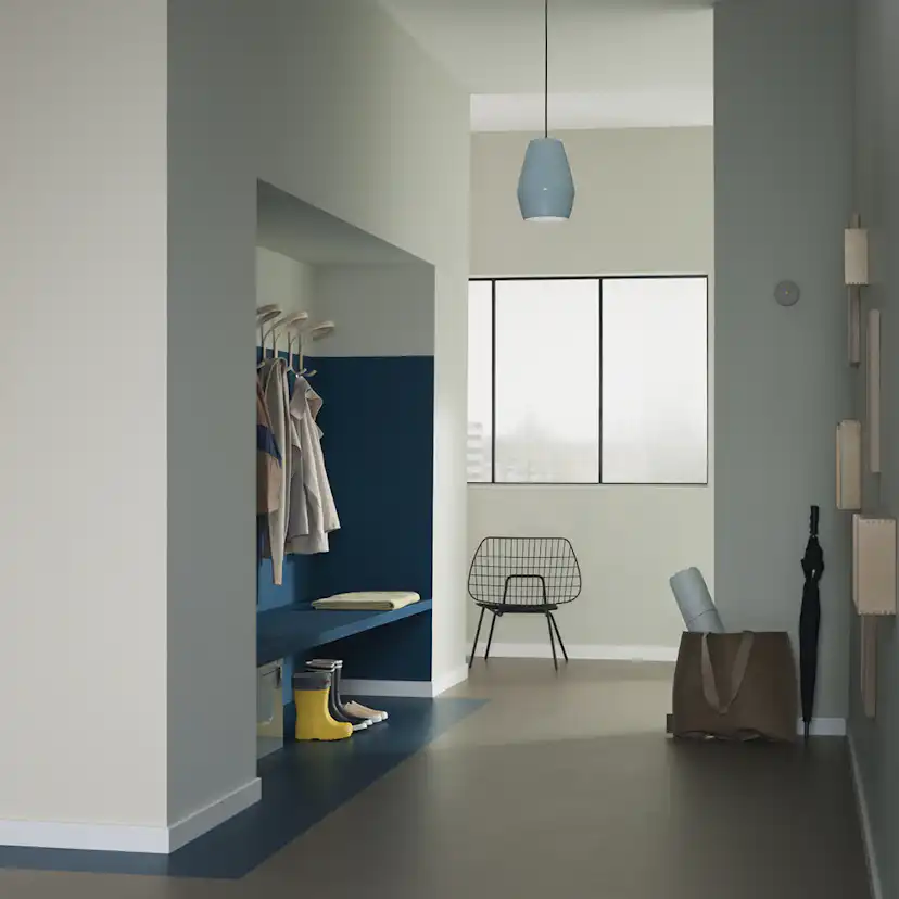 Linoleumgolv Forbo Marmoleum Click 30x30 cm Petrol med Klicksystem