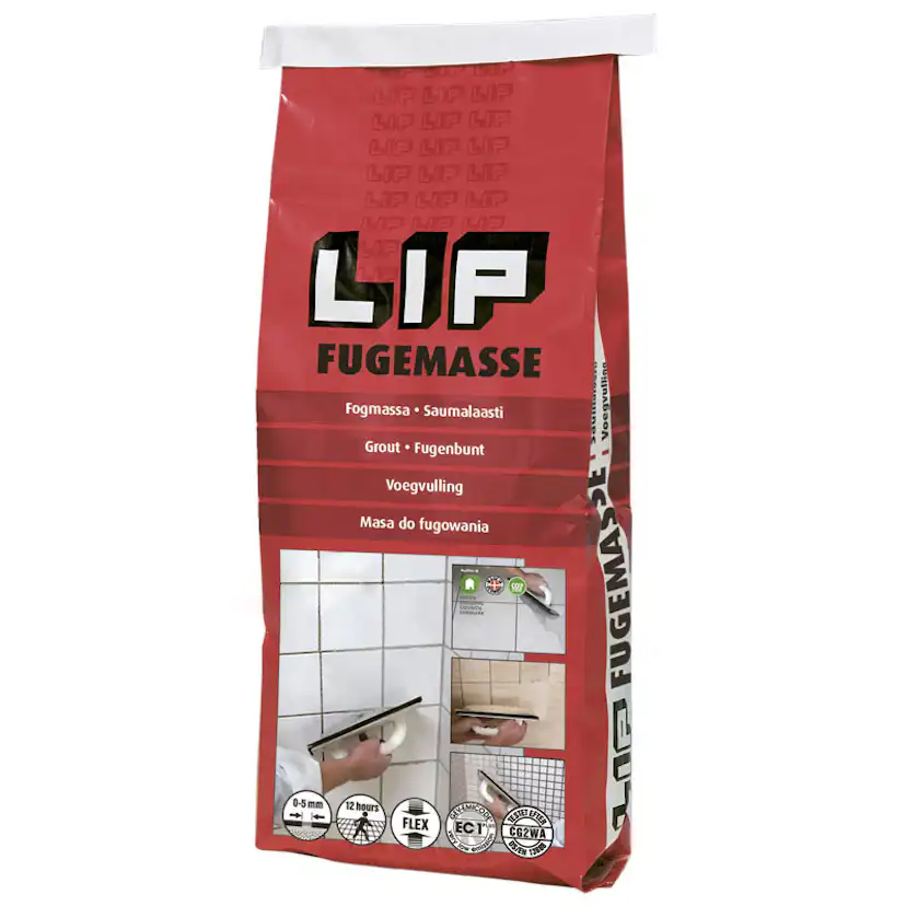 Kakelfog LIP Svart 5 kg