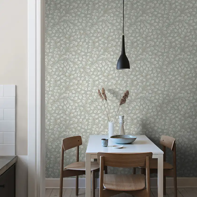 Tapet Boråstapeter Melodi Liv 7429 EasyUp, Mönstrad Grön