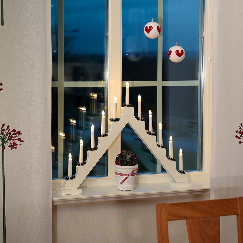 Adventsljusstake Gnosjö Konstsmide 11L med Manschetter