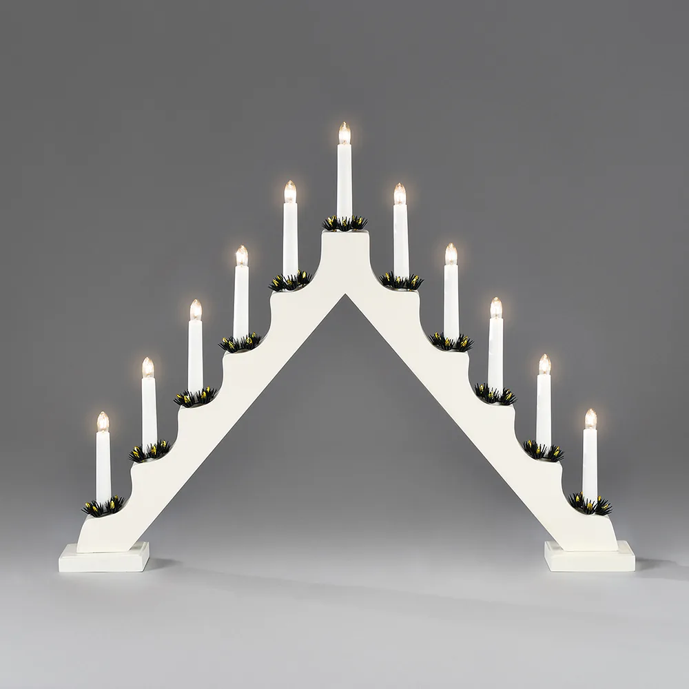 Adventsljusstake Gnosjö Konstsmide 11L med Manschetter