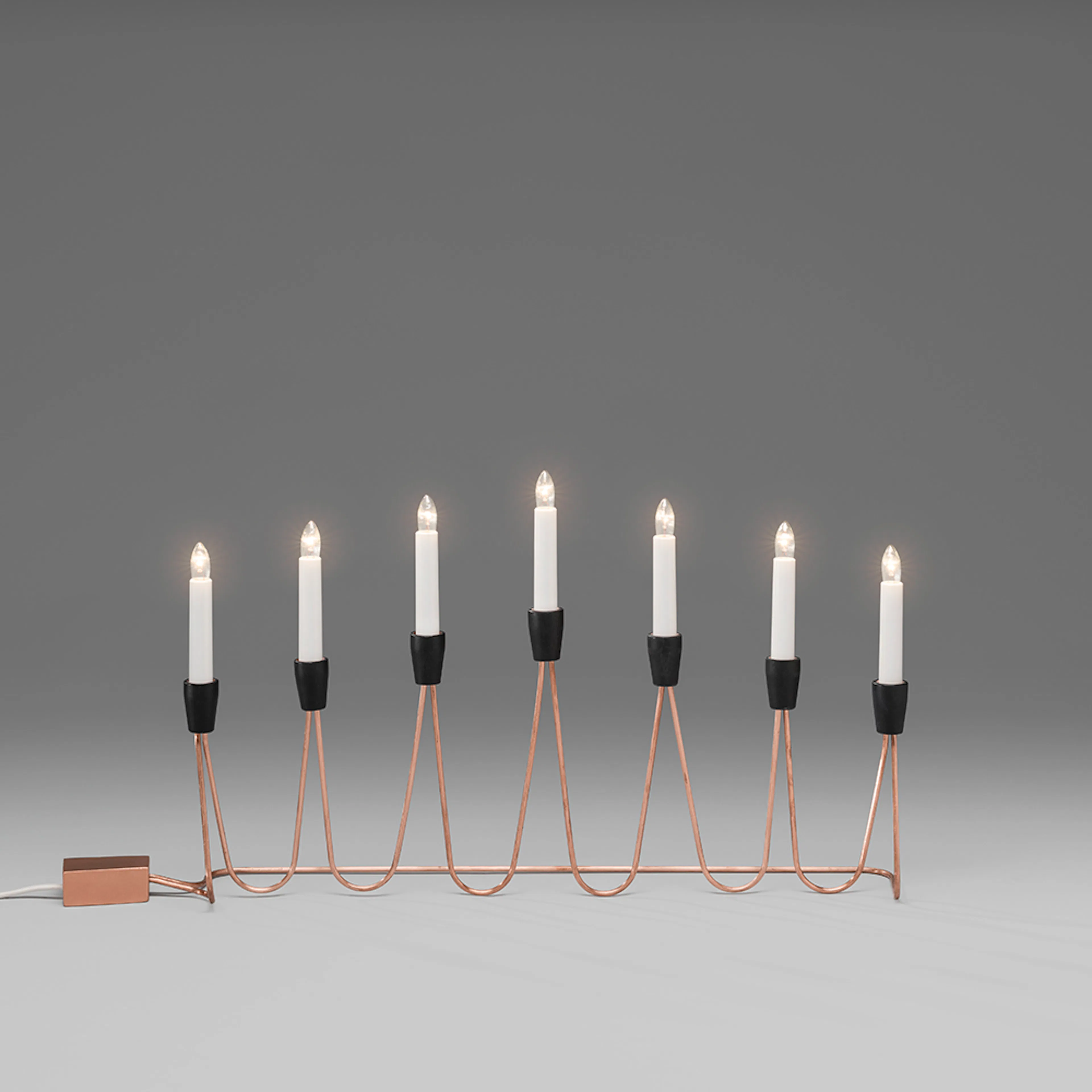 Adventsljusstake Gnosjö Konstsmide 7L Koppar