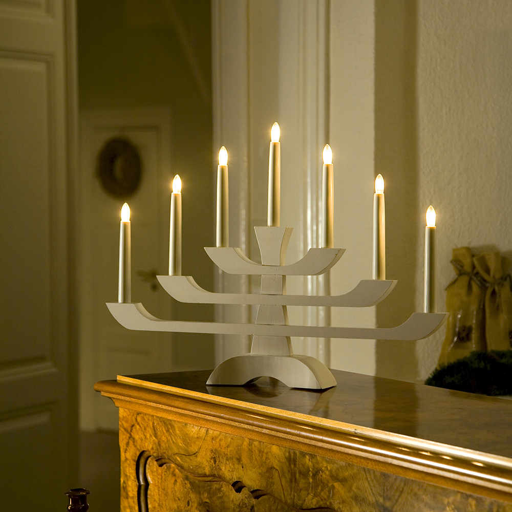 Adventsljusstake Gnosjö Konstsmide 7L på Fot H39