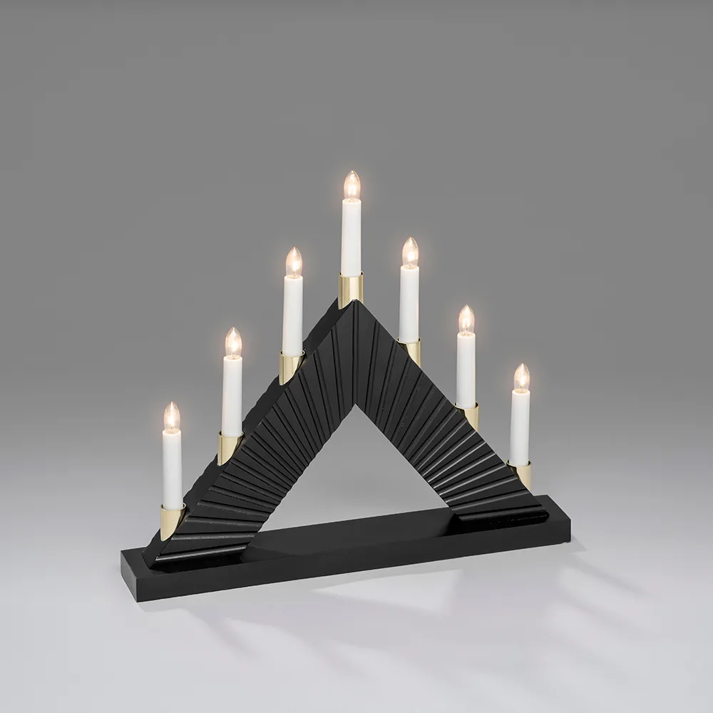 Adventsljusstake Gnosjö Konstsmide 7L Spår