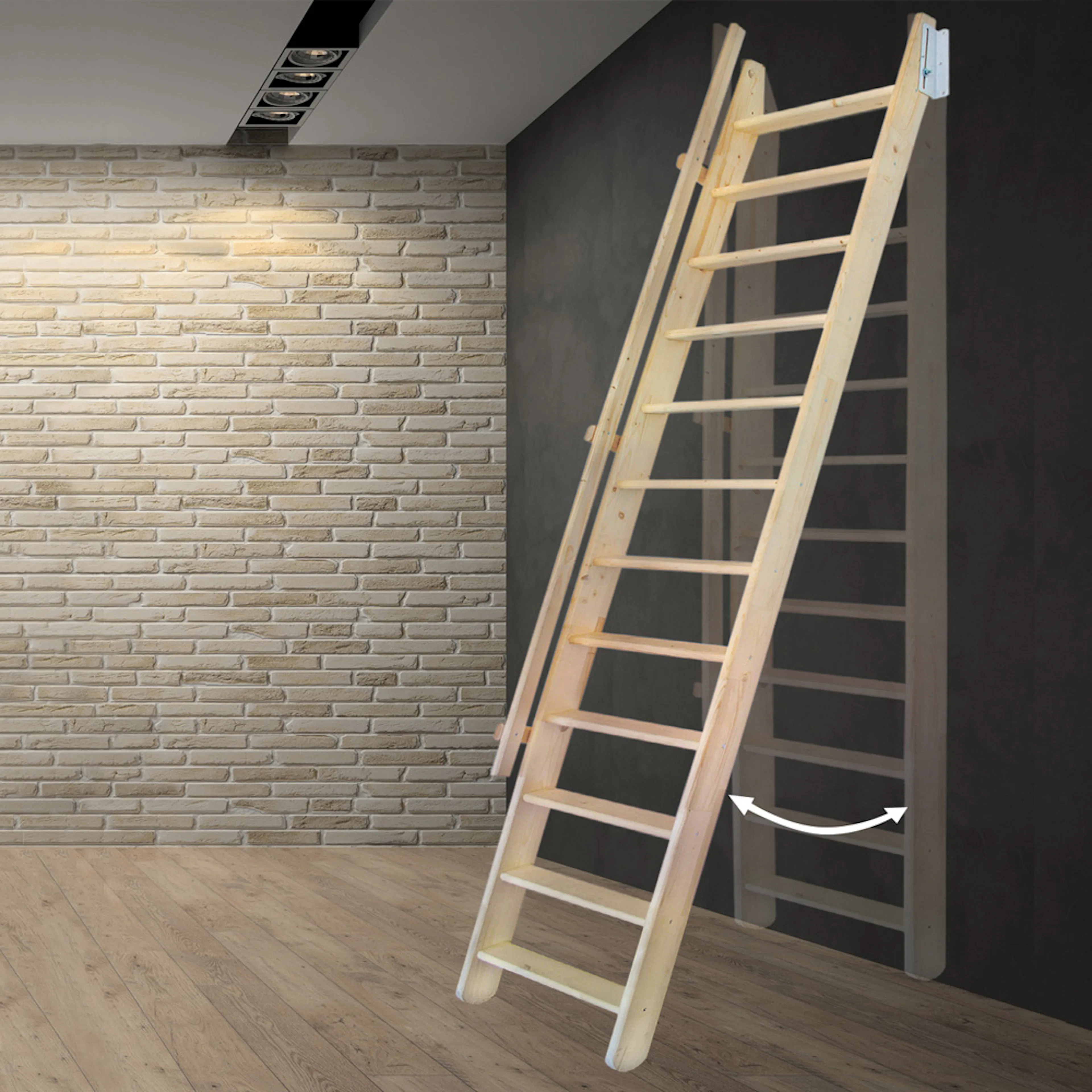 Lofttrappa Byggera Flexibel 58 inkl handledare