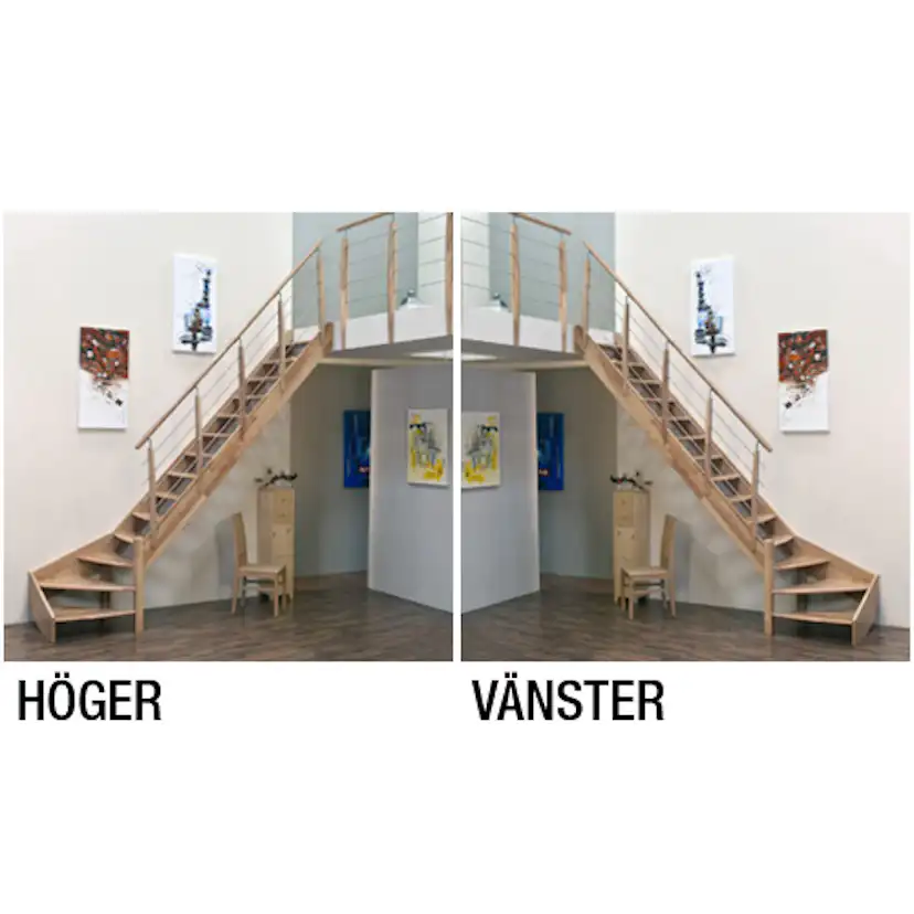 Lofttrappa Byggera Prima L-form