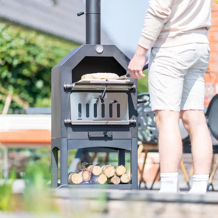 Pizzaugn RedFire Lorenzo för Utomhhusbruk inkl Pizzatallrik