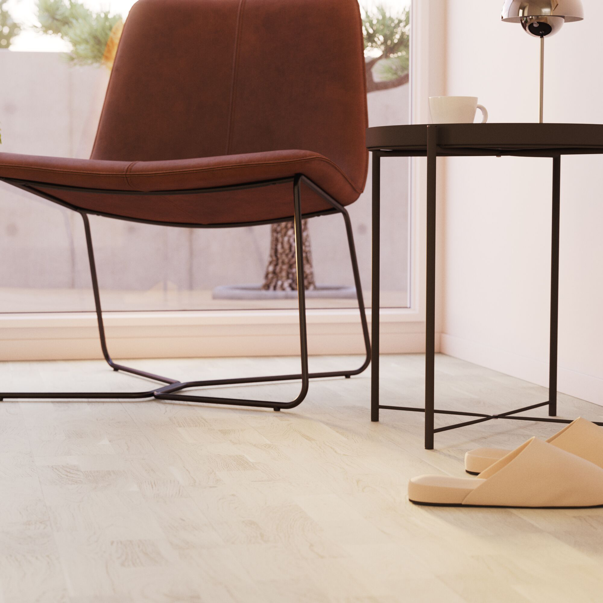 Parkettgolv Bjelin Veglia Ek Vit 3-Stav