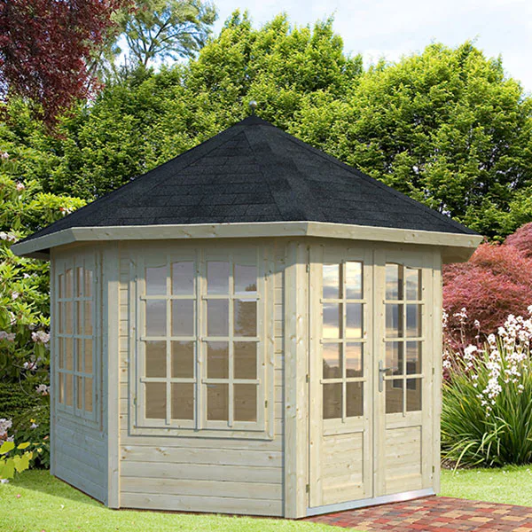 Lusthus Palmako Veronica 4 Trädgårdspaviljon 9,2 m² i Obehandlat Trä