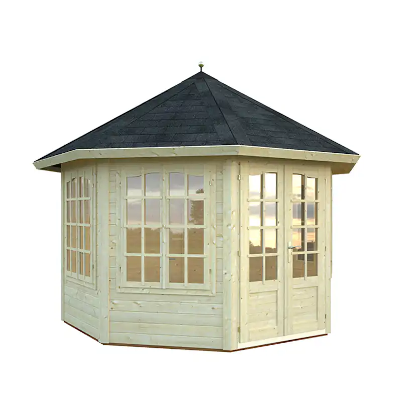 Lusthus Palmako Veronica 4 Trädgårdspaviljon 9,2 m² i Obehandlat Trä